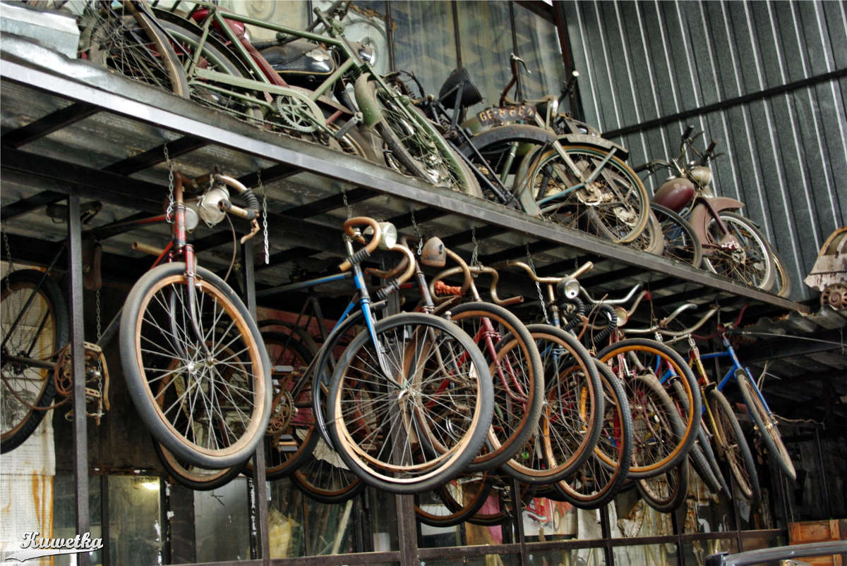 Ekspozycja zabytkowych rowerów